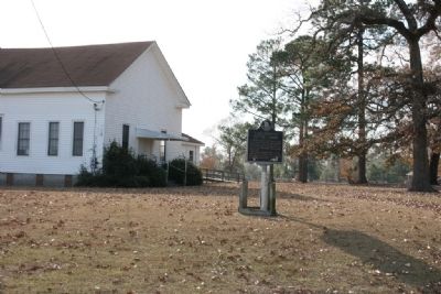 Elam Primitive Baptist Church and Marker image. Click for full size.