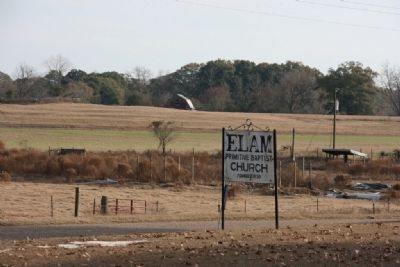 Elam Primitive Baptist Church Sign, Way Out In The Countryside. image. Click for full size.