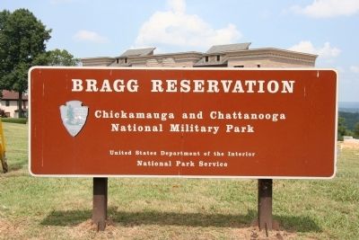 Bragg Reservation Sign image. Click for full size.