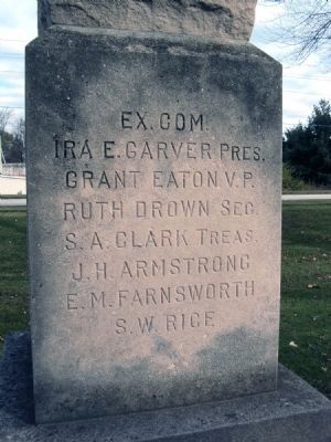 Nearby settlement memorial.. Click for full size. Nearby settlement memorial. image. Click for full size.
