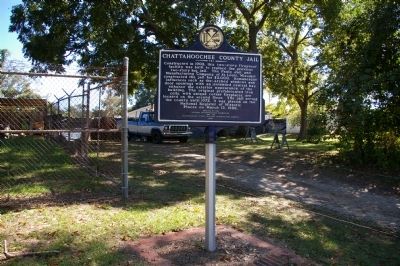 Chattahoochee County Jail Marker. Click for full size. Chattahoochee County Jail Marker image. Click for full size.