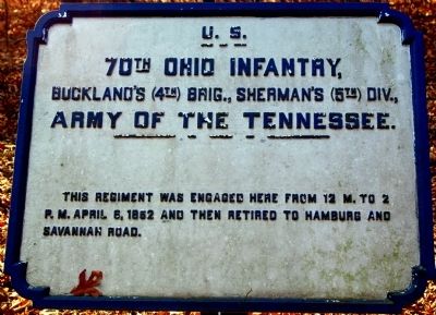 70th Ohio Infantry Marker image. Click for full size.