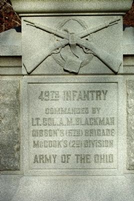 49th Ohio Infantry Marker image. Click for full size.