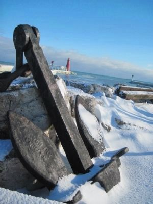 Anchor and Light House near marker. Click for full size. Anchor and Light House near marker image. Click for full size.