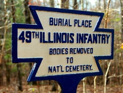 49th Illinois Infantry Marker. Click for full size. 49th Illinois Infantry Marker image. Click for full size.