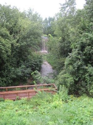 Waterfall and Observation Deck in summer image. Click for full size.
