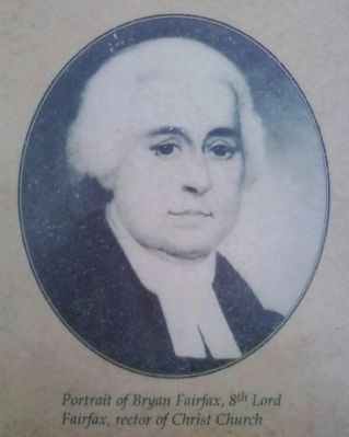 Bryan Fairfax, 8th Lord Fairfax, rector of Christ Church image. Click for full size.