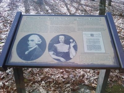 William Fairfax and His Son, George William Fairfax Marker image. Click for full size.