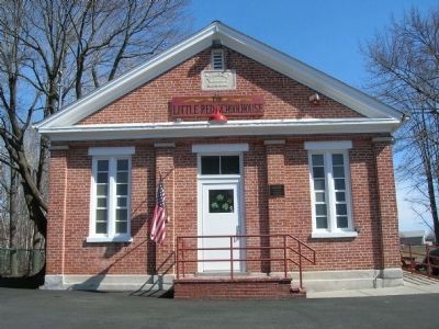 Little Red Schoolhouse & Marker. Click for full size. Little Red Schoolhouse & Marker image. Click for full size.
