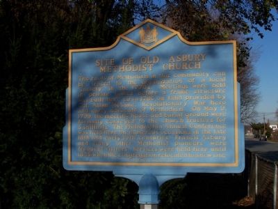 Site of Old Asbury Methodist Church Marker image. Click for full size.