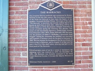The Barracks Marker image. Click for full size.