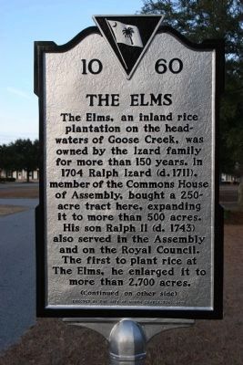 The Elms Marker - Side A image. Click for full size.