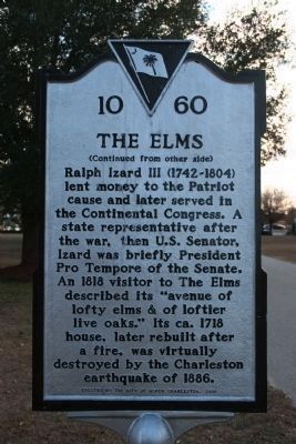 The Elms Marker - Side B image. Click for full size.