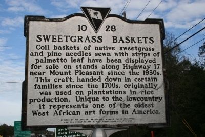 Sweetgrass Baskets Marker image. Click for full size.