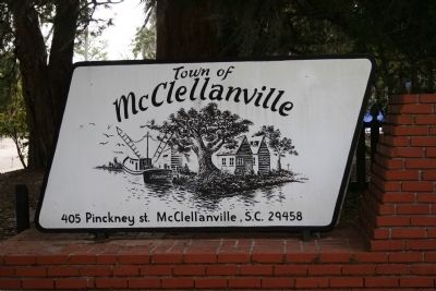 McClellanville Town Sign at the Town Hall and Museum image. Click for full size.