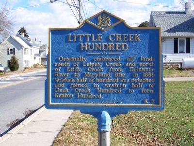 Little Creek Hundred Marker image. Click for full size.