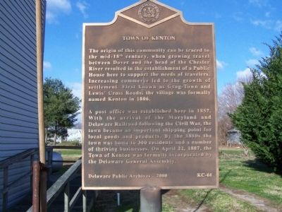 Town of Kenton Marker image. Click for full size.