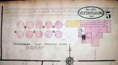 "West Brick Yard" - - 'Veedersburg Clay Products Corp.' image. Click for full size.