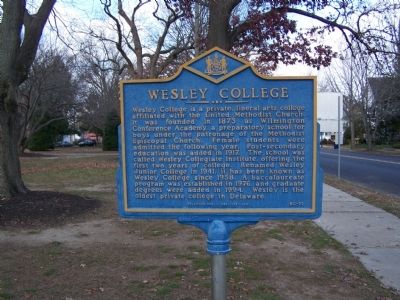 Wesley College Marker image. Click for full size.