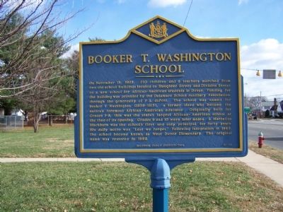 Booker T. Washington School Marker image, Touch for more information