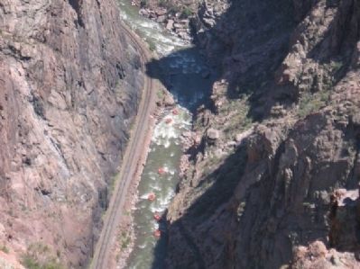 Royal Gorge Rafters. Click for full size. Royal Gorge Rafters image. Click for full size.