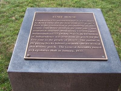 State House Marker image. Click for full size.