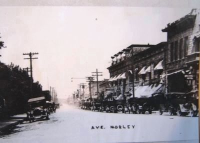 View north of Morley Avenue and Montezuma Hotel,. Click for full size. View north of Morley Avenue and Montezuma Hotel, image. Click for full size.