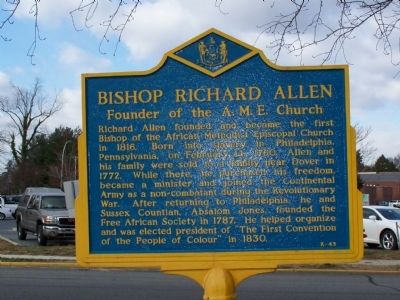 Bishop Richard Allen Marker image. Click for full size.