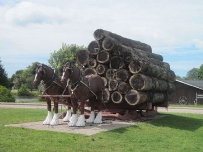 Hauling Logs image. Click for full size.