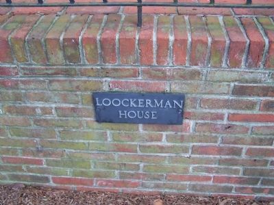 Loockerman House Name Plaque image. Click for full size.