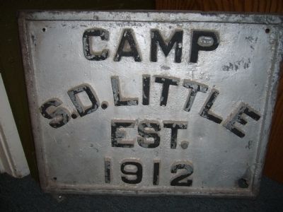 Plaque for Camp Stephen D. Little image. Click for full size.