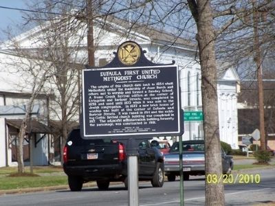 Eufala First United Methodist Church Marker. Click for full size. Eufala First United Methodist Church Marker image. Click for full size.