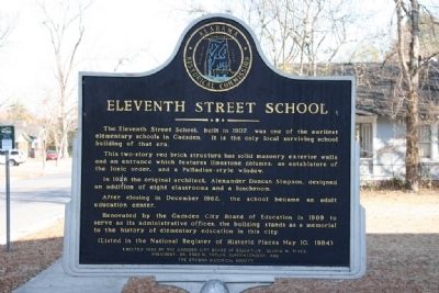Eleventh Street School Marker image. Click for full size.