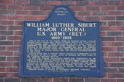 William Luther Sibert Major General U.S. Army (Ret.) Marker image. Click for full size.