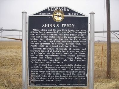 Shinn's Ferry Marker image. Click for full size.