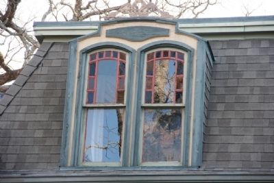 Gunn-Bellenger House Upstairs window and roof-line image. Click for full size.