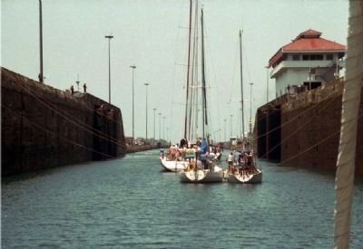 The Gatun Locks of the Panama Canal. Click for full size. The Gatun Locks of the Panama Canal image. Click for full size.