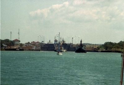 The Gatun Locks of the Panama Canal. Click for full size. The Gatun Locks of the Panama Canal image. Click for full size.