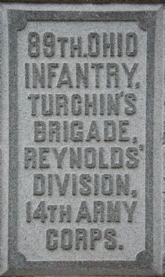89th Ohio Infantry Marker image. Click for full size.