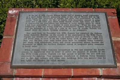 Electricity for the City of Attalla Marker image. Click for full size.