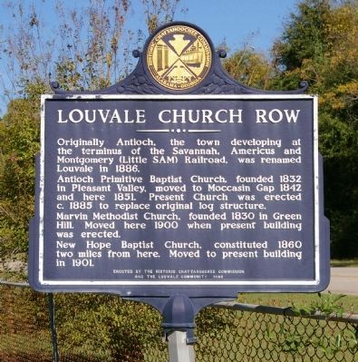Louvale Church Row Marker image. Click for full size.
