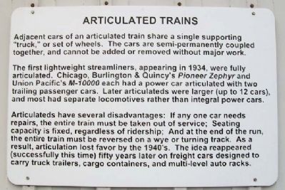 Articulated Trains Marker. Click for full size. Articulated Trains Marker image. Click for full size.