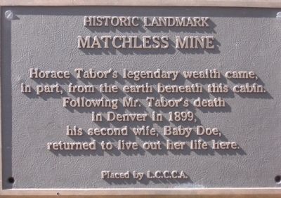 Matchless Mine Marker image. Click for full size.