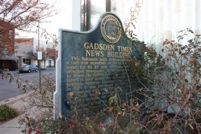 Gadsden Times-News Building Marker image. Click for full size.