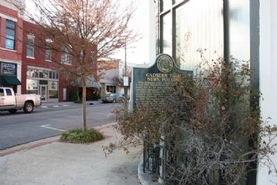 Gadsden Times-News Building Marker. Click for full size. Gadsden Times-News Building Marker image. Click for full size.