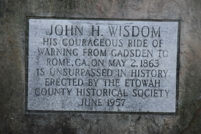 John H. Wisdom Marker image. Click for full size.
