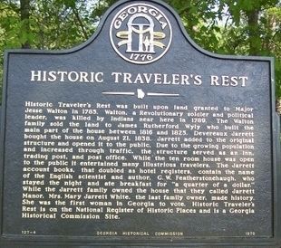 Historic Traveler's Rest Marker image. Click for full size.