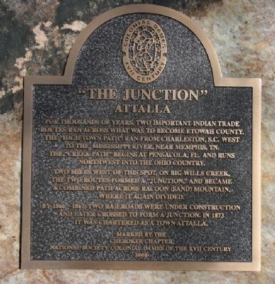“The Junction” Attalla Marker image. Click for full size.