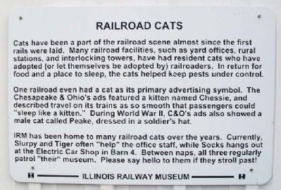 Railroad Cats Marker image. Click for full size.