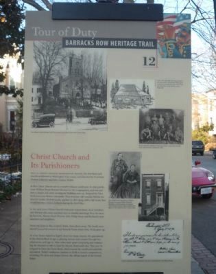 Christ Church and Its Parishioners Marker (east face) image. Click for full size.